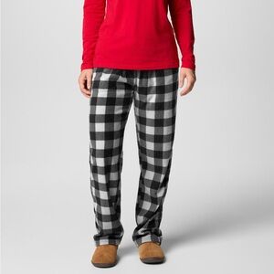 Columbia Black and White Plaid Pajama PJ Pants